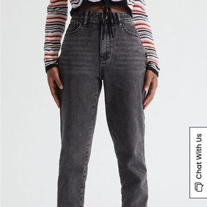 Pacsun washed out Black Mom Jean size 25